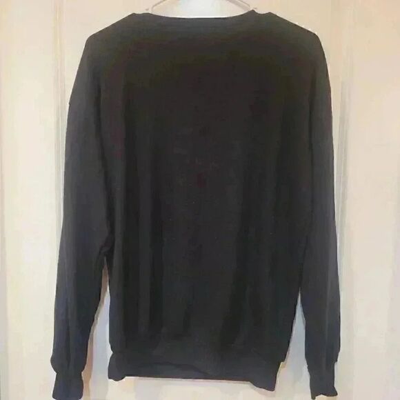 Disney Jerry Leigh Black Cotton w Graphic Keyhole Sweatshirt - Picture 8 of 8